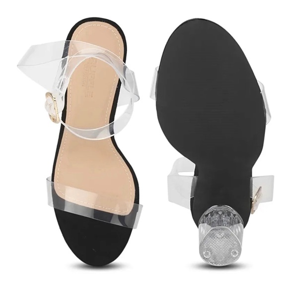 Clear open toe heels - Picture 3 of 4